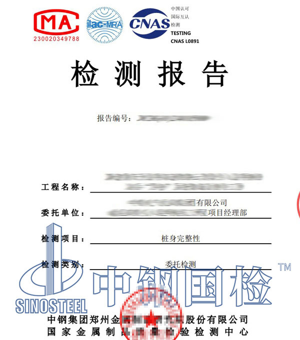 低應(yīng)變樁基檢測報告